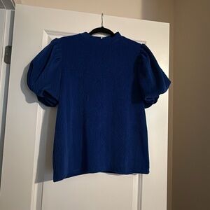 Elegant Blue Women's Top